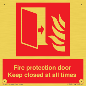 FP10634: Fire protection door Keep closed at all times