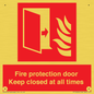 FP10634: Fire protection door Keep closed at all times