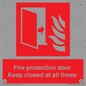 FP10634: Fire protection door Keep closed at all times