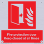 FP10634: Fire protection door Keep closed at all times