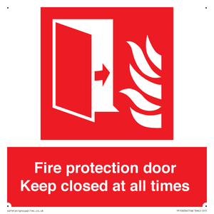 FP10634: Fire protection door Keep closed at all times