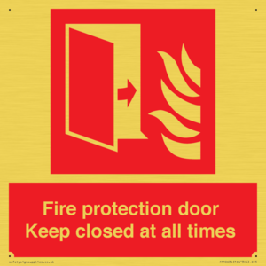 FP10634: Fire protection door Keep closed at all times