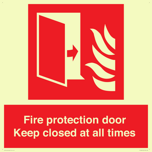 FP10634: Fire protection door Keep closed at all times