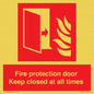 FP10634: Fire protection door Keep closed at all times
