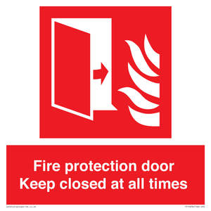 FP10634: Fire protection door Keep closed at all times