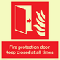 FP10634: Fire protection door Keep closed at all times