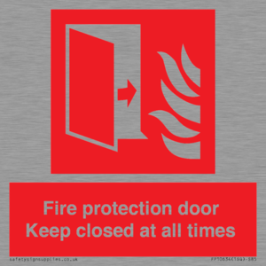 FP10634: Fire protection door Keep closed at all times