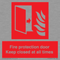 FP10634: Fire protection door Keep closed at all times
