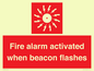 FP10636: Fire alarm activated when beacon flashes