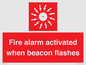 FP10636: Fire alarm activated when beacon flashes