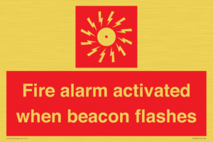 FP10636: Fire alarm activated when beacon flashes