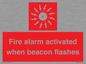 FP10636: Fire alarm activated when beacon flashes