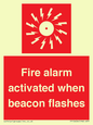 FP10636: Fire alarm activated when beacon flashes