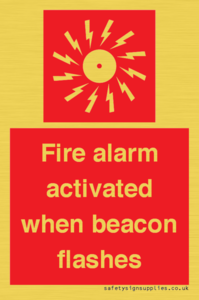 FP10636: Fire alarm activated when beacon flashes