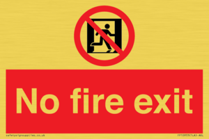 FP10953: No Fire Exit