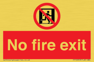 FP10953: No Fire Exit
