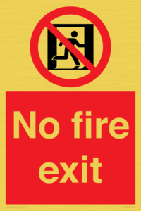 FP10953: No Fire Exit