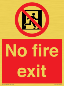 FP10953: No Fire Exit