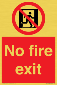 FP10953: No Fire Exit