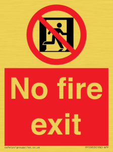FP10953: No Fire Exit