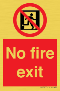 FP10953: No Fire Exit