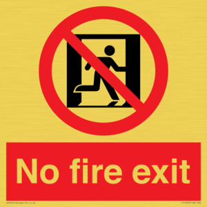 FP10953: No Fire Exit