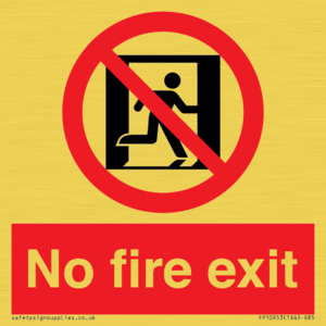 FP10953: No Fire Exit
