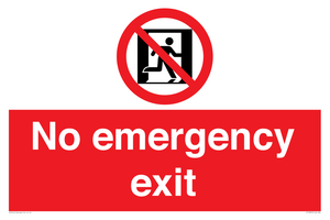 FP10955: No emergency exit