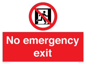 FP10955: No emergency exit