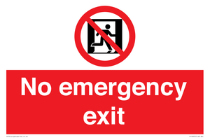 FP10955: No emergency exit