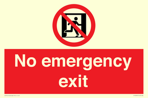 FP10955: No emergency exit
