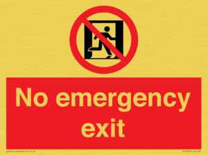FP10955: No emergency exit