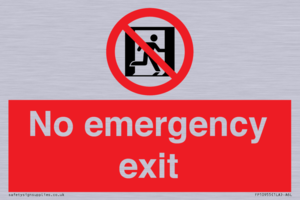 FP10955: No emergency exit