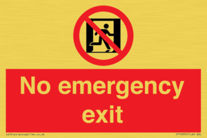 FP10955: No emergency exit