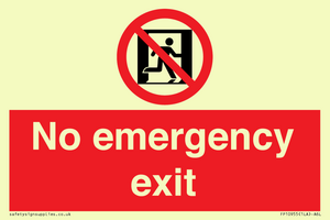 FP10955: No emergency exit