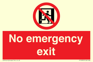 FP10955: No emergency exit