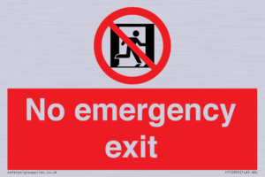 FP10955: No emergency exit