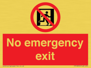 FP10955: No emergency exit