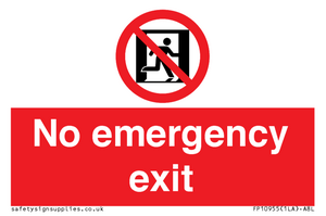 FP10955: No emergency exit