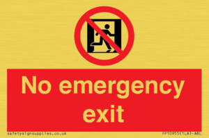 FP10955: No emergency exit