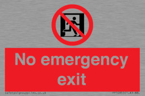 FP10955: No emergency exit