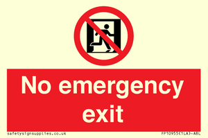 FP10955: No emergency exit