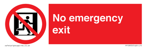 FP10955: No emergency exit