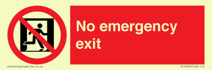 FP10955: No emergency exit