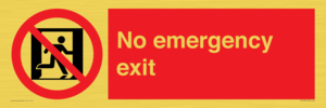 FP10955: No emergency exit