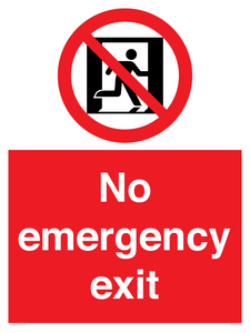 FP10955: No emergency exit