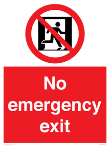 FP10955: No emergency exit