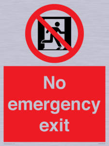 FP10955: No emergency exit