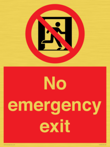 FP10955: No emergency exit