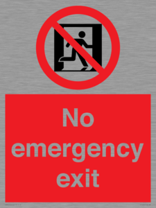 FP10955: No emergency exit